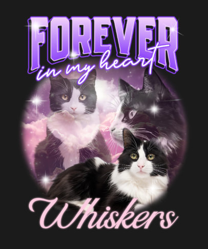 Pets-Themed T-Shirt Design Maker With AI-Generated Cats
