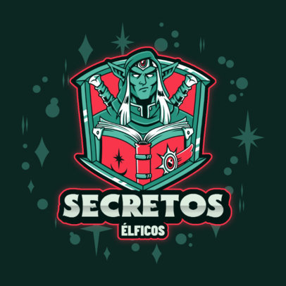 Logo Maker Featuring a Theme Inspired by Magic The Gathering