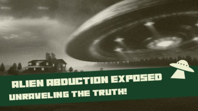 Intro Video Maker for an Alien Abductions Conspiracy-Themed Vlog 7217