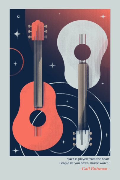 Jazz-Themed Poster Design Creator for Music Enthusiasts 5981f
