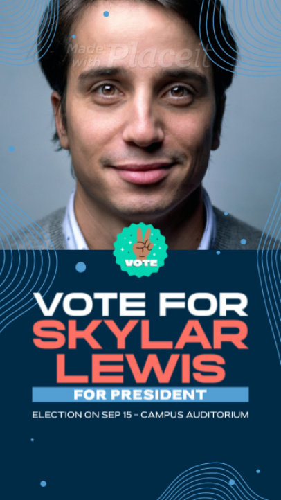 Instagram Story Video Generator for a Presidential Voting Campaign 7247