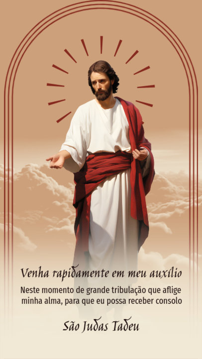 Instagram Story Generator Featuring a Graphic of Saint Jude the Apostle