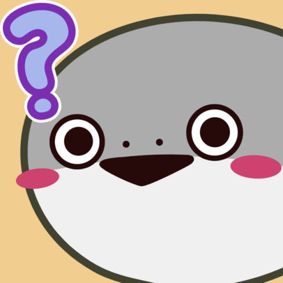 Twitch Emote Design Generator Featuring a Confused Whale  5987d