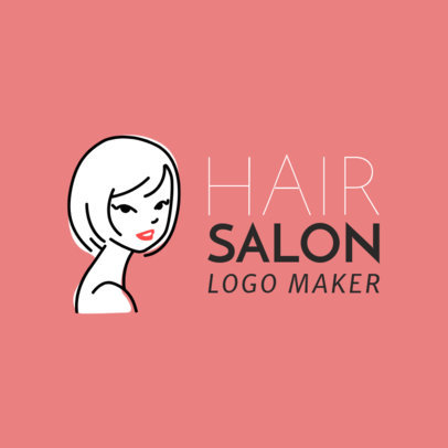 Hair Salon Logo Maker with Line Art