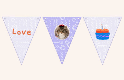 Birthday Banner Design Generator for a Cat's Party