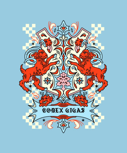 Psychedelia T-Shirt Design Maker Featuring Fantasy-Themed Graphics 6154d