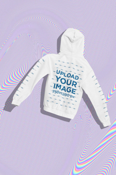 Back-View Gildan Hoodie Mockup Featuring a Customizable Background
