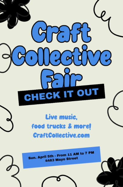 Flyer Design Maker for a Craft Collective Fair