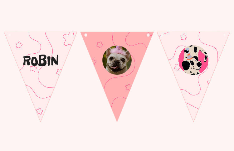 Flag Banner Design Creator for a Pet's Birthday Party