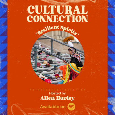 Podcast Cover Template for a Native American Appreciation Show 6001