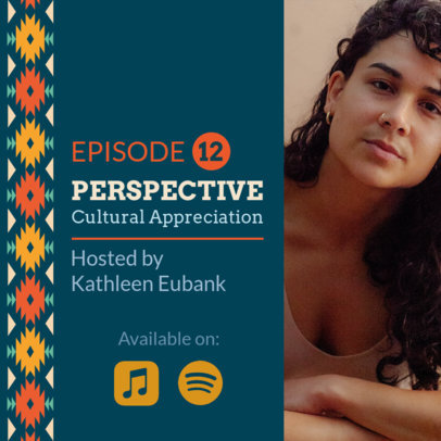 Podcast Cover Maker for an Episode for Native Cultural Appreciation 6002