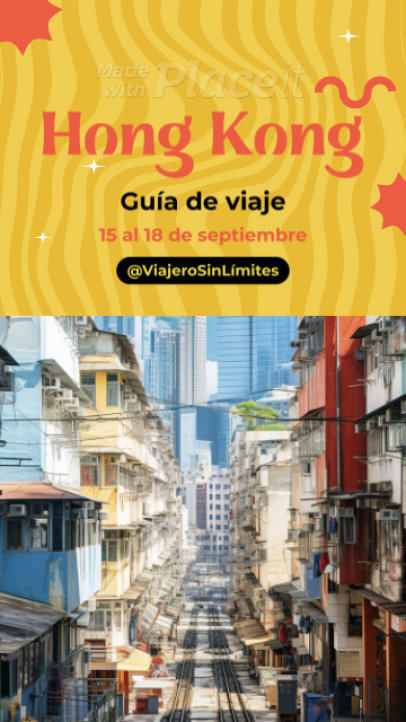 Instagram Story Video Generator for a Hong Kong's Travel Guide 7278