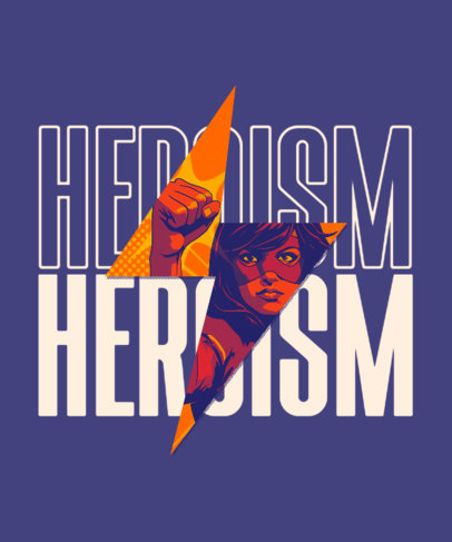 Heroism T-Shirt Design Creator With a Marvels-Inspired Theme 4900k-6005