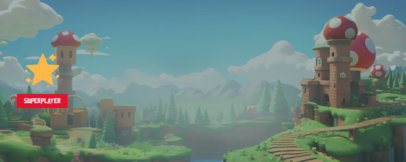 Twitch Profile Banner Creator for Gamers Inspired by Super Mario 5825f-6007