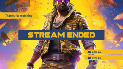 Free Fire-Inspired Twitch Screen Video Generator with an Explosive Background 1024b 7338