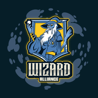 Logo Generator Featuring a Wizard Graphic Inspired by Magic The Gathering