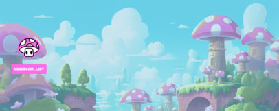 Super Mario-Inspired Twitch Profile Banner Template for Streamers 5825g-6007