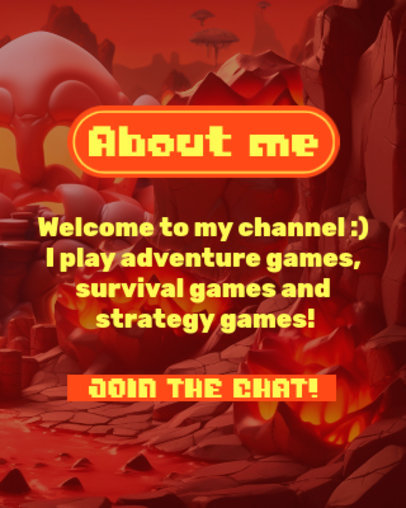 Twitch Info Panel Maker With a Super Mario-Inspired Theme 5835h-6006