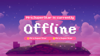 8-Bit Twitch Offline Banner Generator Inspired by Super Mario 5825i-6006