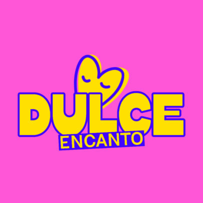 Indie Art Fair Logo Generator With Heart Icon