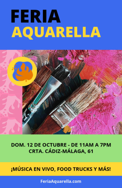 Flyer Design Generator for an Indie Art Fair Event Ad