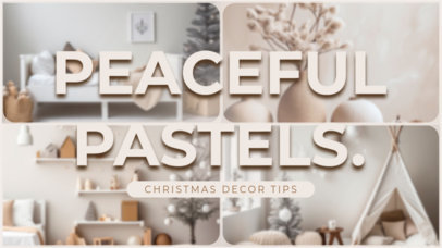 YouTube Thumbnail Design Maker for a Christmas Home Decor Vlog