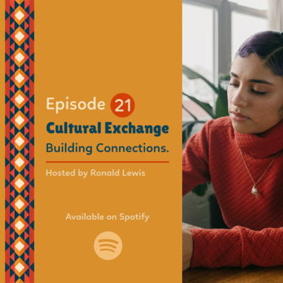 Cultural-Themed Podcast Cover Maker With Diversity Topics 6002d