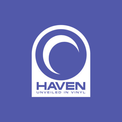 Vinyl Shop Logo Maker Featuring a Minimalist Aesthetic 6672d-el1