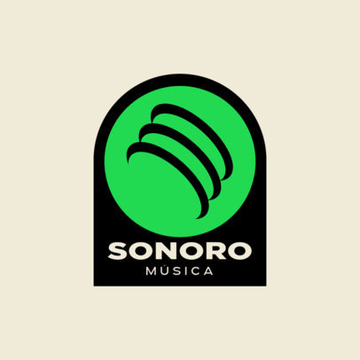 Music Store Logo Generator With a Modern Graphic 6672e-el1