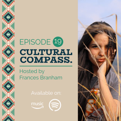 Podcast Cover Creator for a Cultural and Native Diversity Program 6002j