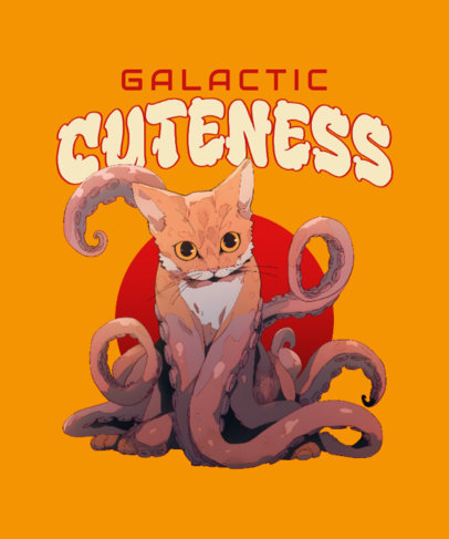 T-Shirt Design Maker With an AI-Generated Cat Inspired by The Marvels