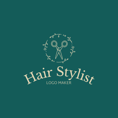 Logo Maker with Rounded Text for Hairdressers