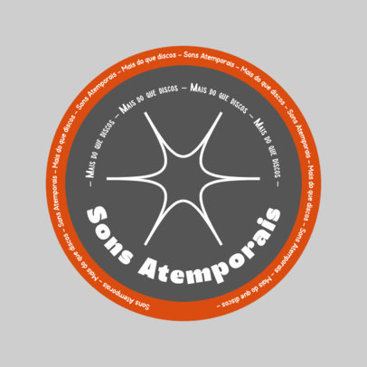 Logo Template Featuring a Music Theme for a Vinyl Shop 6668c