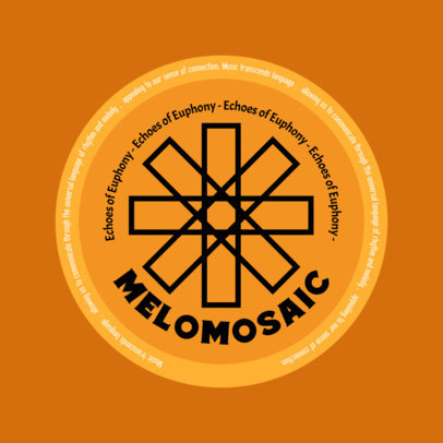 Brand Logo Template for a Music Records Shop 6668g