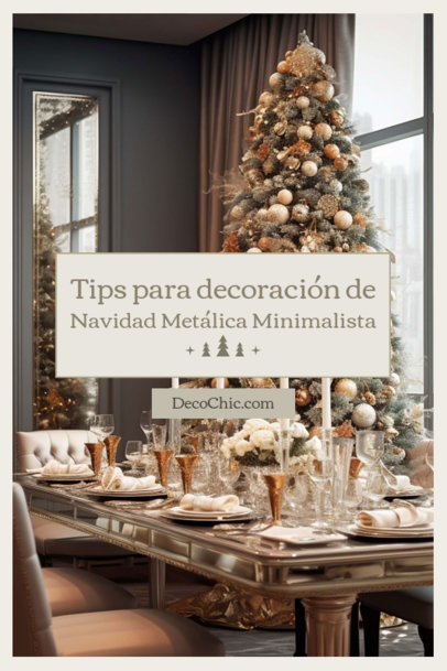 Online Pinterest Pin Creator Featuring Minimalist Christmas Decor Ideas 6175f
