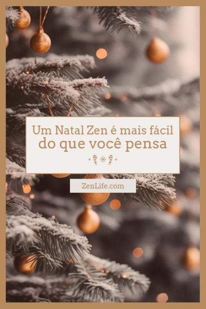 Pinterest Pin Maker Featuring Zen-Inspired Decor Ideas for Christmas 6175p