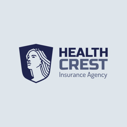 Online Logo Generator with an Illustrated Woman for an Insurance Company