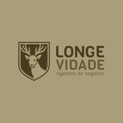 Online Logo Maker for an Insurance Company Featuring a Deer Graphic