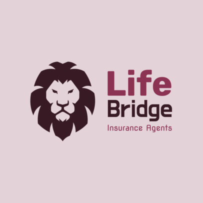 Logo Generator Featuring a Lion Head for an Insurance Company