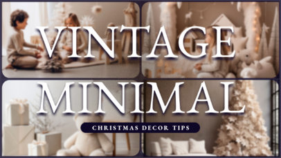 YouTube Thumbnail Maker for Vintage Minimal Christmas Decor Tips 6174d