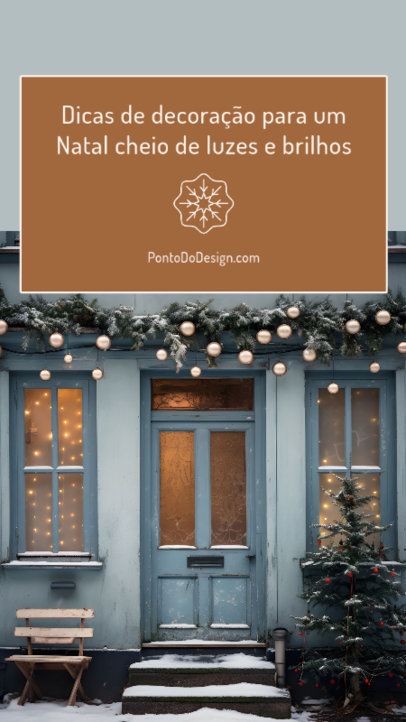 Instagram Story Maker Featuring Ideas for a Shiny Christmas Decoration 6173h