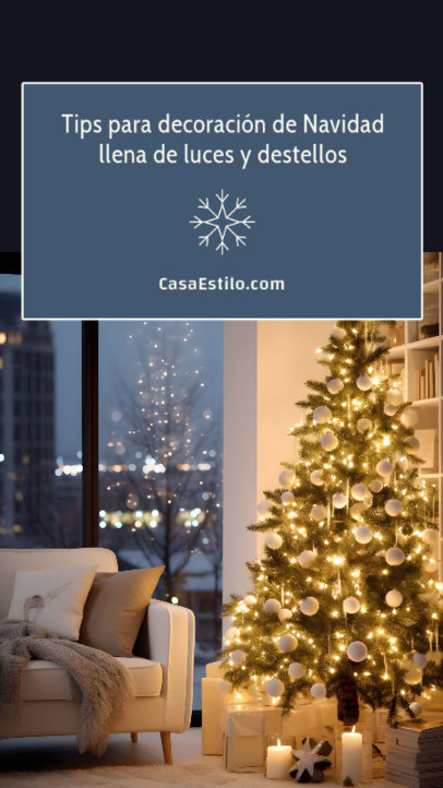 Instagram Story Creator Featuring Xmas Decor Ideas for a Shiny Celebration 6173j