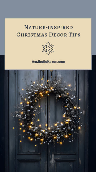 Instagram Story Maker With Nature-Inspired Christmas Decor Tips