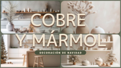 YouTube Thumbnail Maker for Color Neutral Christmas Decoration Ideas 6174h