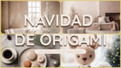 YouTube Thumbnail Creator Featuring Origami-Inspired Decor Tips for Christmas 6174k