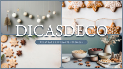 YouTube Thumbnail Generator Promoting Quick Ideas for a Xmas Home Decor 6174r