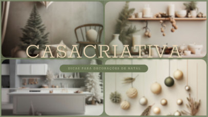 YouTube Thumbnail Design Creator with Xmas Home Decor Ideas with a Boho Aesthetic 6174s