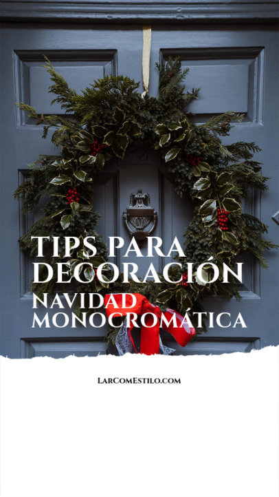 Decor Tips Instagram Story Generator for a Monochromatic Christmas 6172e