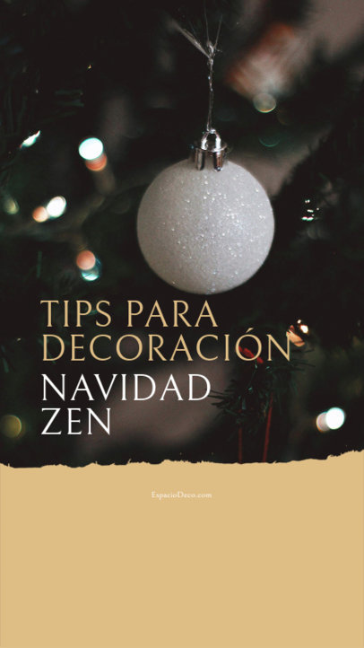 Tips-Themed Instagram Story Creator for a Zen Christmas Decor 6172n