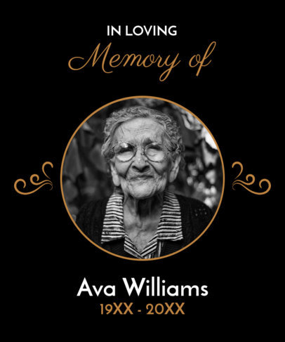 T-Shirt Design Maker Featuring a Black and White Picture for a Memorial 